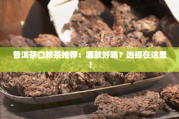 普洱茶口粮茶推荐：哪款好喝？选择在这里！