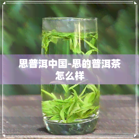 思普洱中国-思的普洱茶怎么样