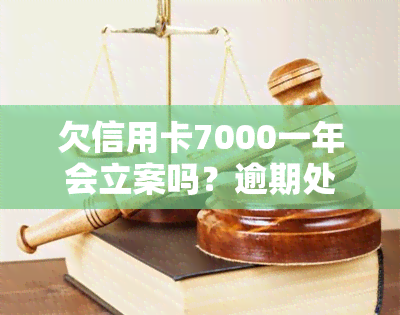 欠信用卡7000一年会立案吗？逾期处理、是否坐牢及还款金额全解析！