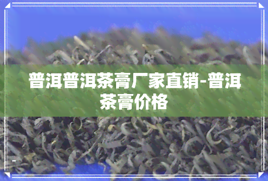 普洱普洱茶膏厂家直销-普洱茶膏价格