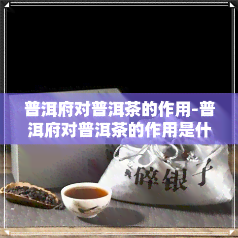 普洱府对普洱茶的作用-普洱府对普洱茶的作用是什么