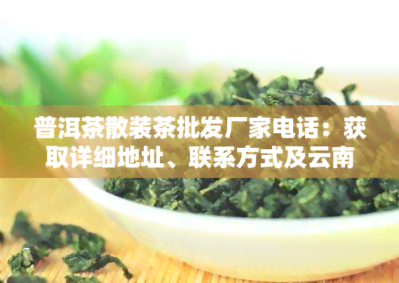 普洱茶散装茶批发厂家电话：获取详细地址、联系方式及云南散茶批发信息