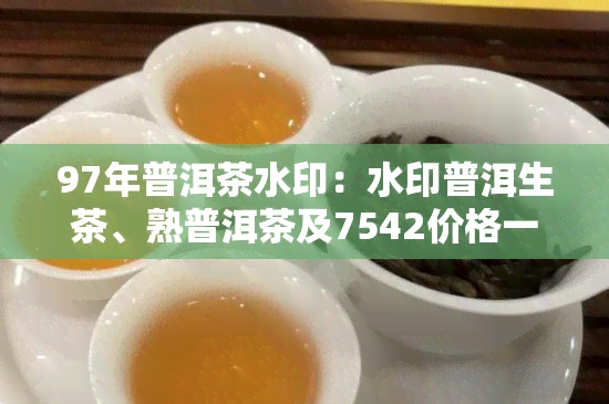 97年普洱茶水印：水印普洱生茶、熟普洱茶及7542价格一览