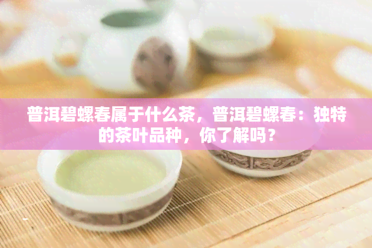 普洱碧螺春属于什么茶，普洱碧螺春：独特的茶叶品种，你了解吗？