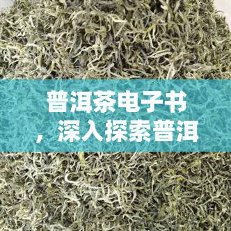 普洱茶书，深入探索普洱茶的世界：一本全面的书指南