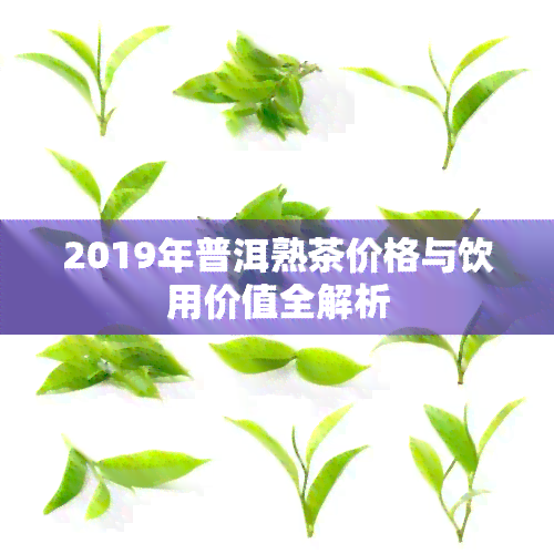 2019年普洱熟茶价格与饮用价值全解析