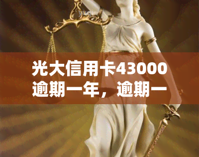 光大信用卡43000逾期一年，逾期一年，光大信用卡欠款达43000元