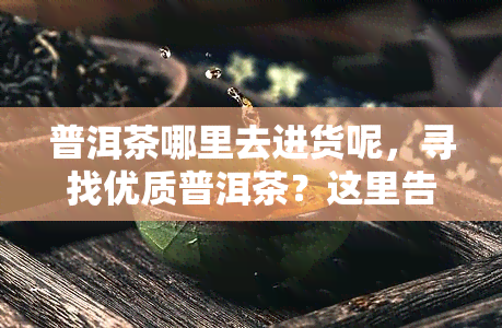 普洱茶哪里去进货呢，寻找优质普洱茶？这里告诉你哪里进货！