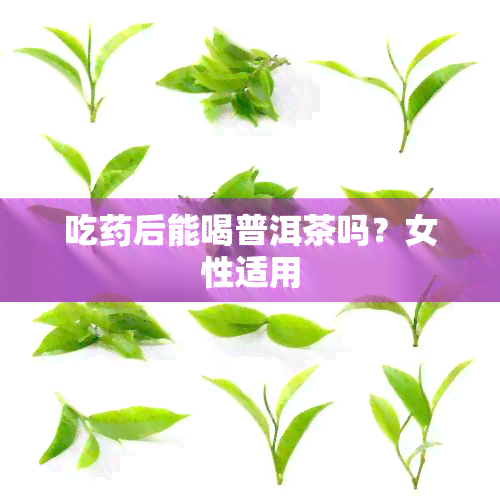 吃后能喝普洱茶吗？女性适用