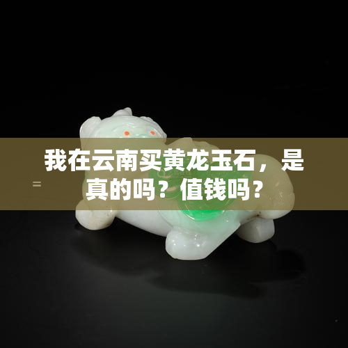 我在云南买黄龙玉石，是真的吗？值钱吗？