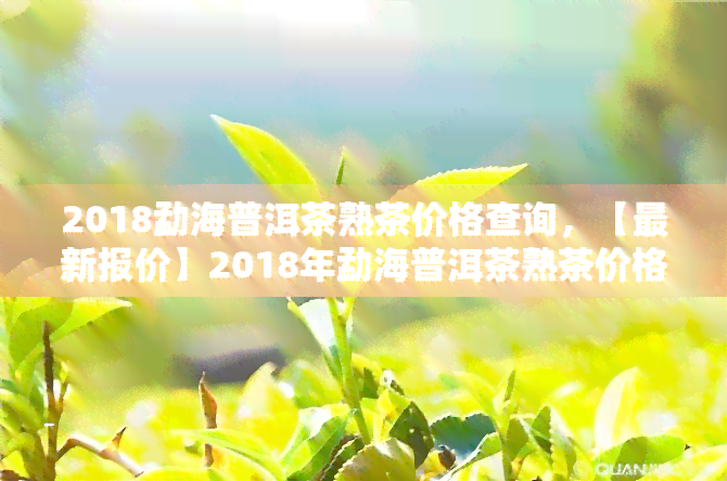 2018勐海普洱茶熟茶价格查询，【最新报价】2018年勐海普洱茶熟茶价格大全