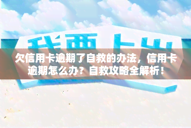 欠信用卡逾期了自救的办法，信用卡逾期怎么办？自救攻略全解析！