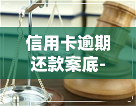 信用卡逾期还款案底-信用卡逾期还款案底会消除吗