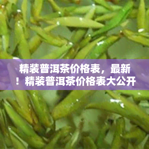 精装普洱茶价格表，最新！精装普洱茶价格表大公开，一目了然！