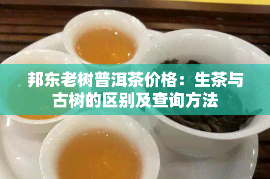 邦东老树普洱茶价格：生茶与古树的区别及查询方法