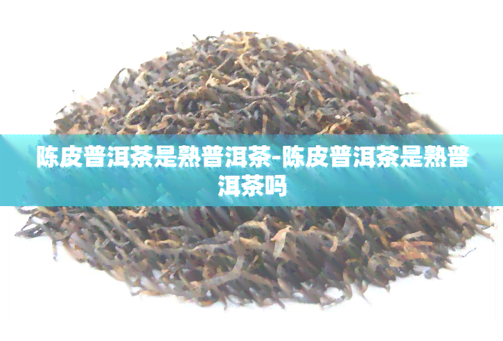 陈皮普洱茶是熟普洱茶-陈皮普洱茶是熟普洱茶吗