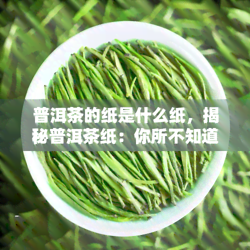 普洱茶的纸是什么纸，揭秘普洱茶纸：你所不知道的茶叶包装知识