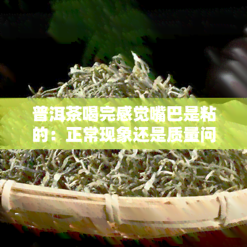 普洱茶喝完感觉嘴巴是粘的：正常现象还是质量问题？