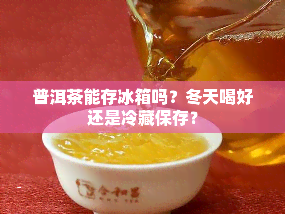 普洱茶能存冰箱吗？冬天喝好还是冷藏保存？