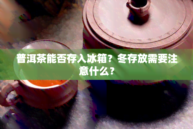 普洱茶能否存入冰箱？冬存放需要注意什么？