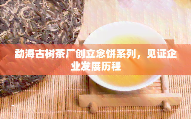 勐海古树茶厂创立念饼系列，见证企业发展历程