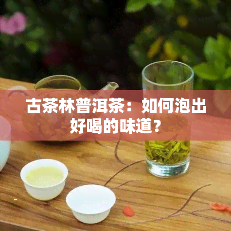 古茶林普洱茶：如何泡出好喝的味道？