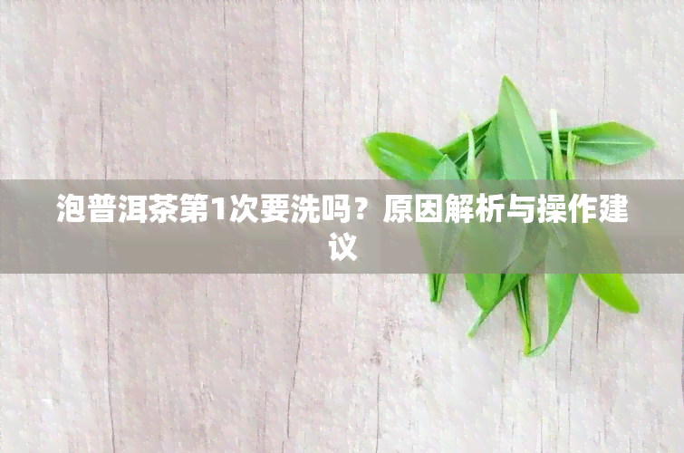 泡普洱茶第1次要洗吗？原因解析与操作建议