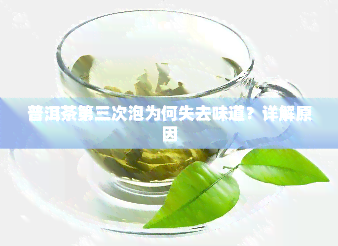 普洱茶第三次泡为何失去味道？详解原因