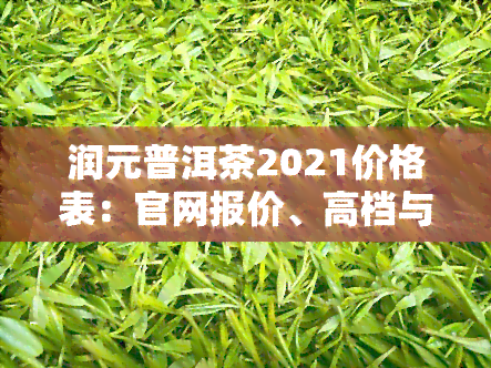 润元普洱茶2021价格表：官网报价、高档与否及推荐好喝款