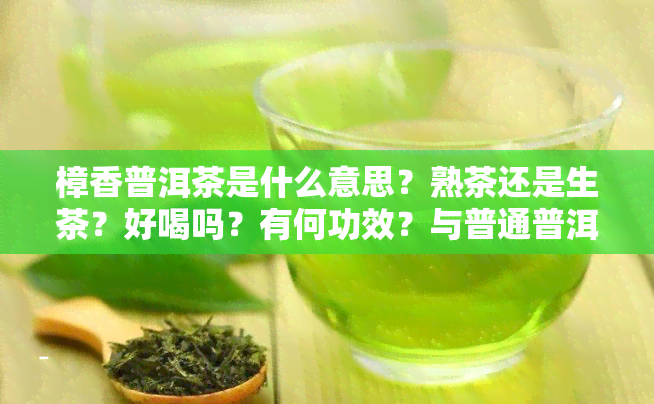 樟香普洱茶是什么意思？熟茶还是生茶？好喝吗？有何功效？与普通普洱茶有何区别？