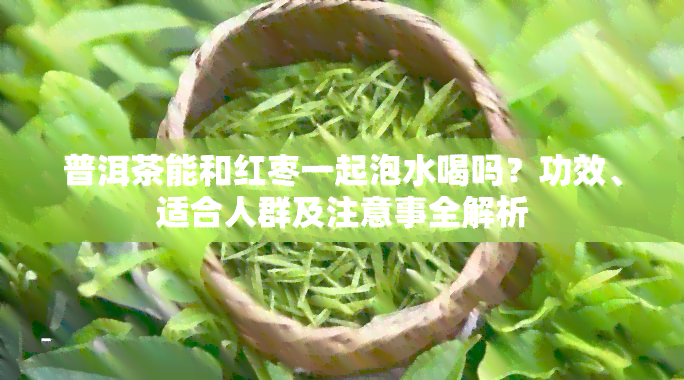 普洱茶能和红枣一起泡水喝吗？功效、适合人群及注意事全解析