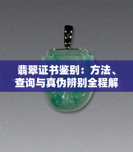 翡翠证书鉴别：方法、查询与真伪辨别全程解析