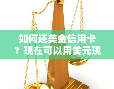 如何还美金信用卡？现在可以用美元现金或现钞还款吗？