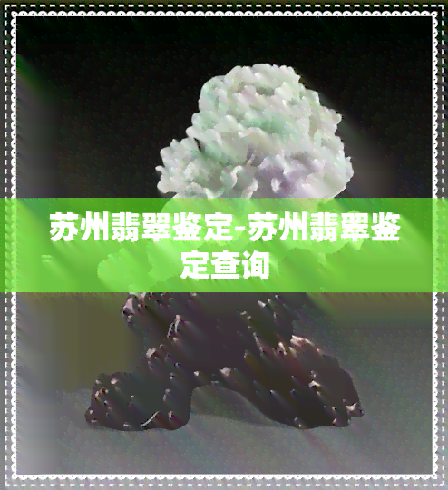 苏州翡翠鉴定-苏州翡翠鉴定查询