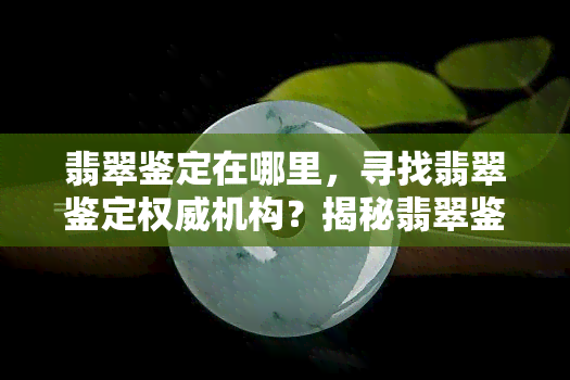 翡翠鉴定在哪里，寻找翡翠鉴定权威机构？揭秘翡翠鉴定的地理位置！