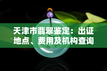 天津市翡翠鉴定：出证地点、费用及机构查询