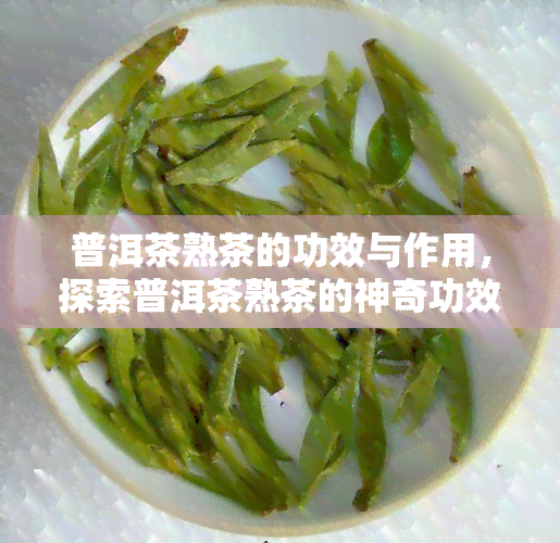 普洱茶熟茶的功效与作用，探索普洱茶熟茶的神奇功效与作用