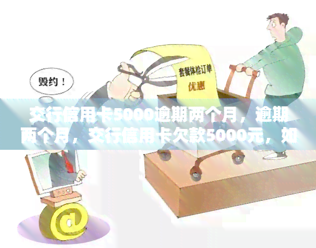 交行信用卡5000逾期两个月，逾期两个月，交行信用卡欠款5000元，如何处理？