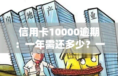 信用卡10000逾期：一年需还多少？一个月、一天利息如何计算？逾期后果严重，两年利息几何？逾期五天又需偿还多少？