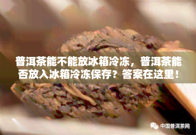 普洱茶能不能放冰箱冷冻，普洱茶能否放入冰箱冷冻保存？答案在这里！