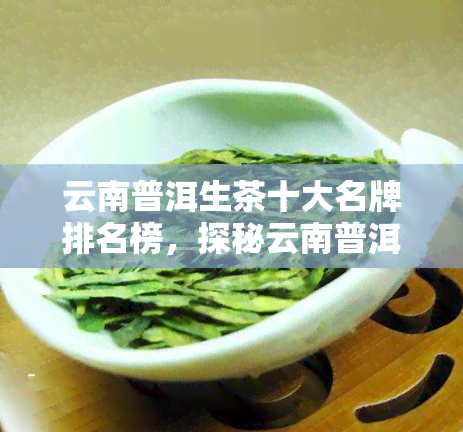 云南普洱生茶十大名牌排名榜，探秘云南普洱生茶：十大名牌排名揭晓！