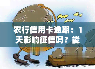 农行信用卡逾期：1天影响吗？能协商解决吗？多久会被告？利息如何减免？