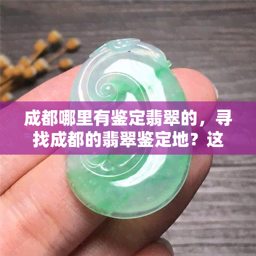 成都哪里有鉴定翡翠的，寻找成都的翡翠鉴定地？这份指南带你轻松找到！