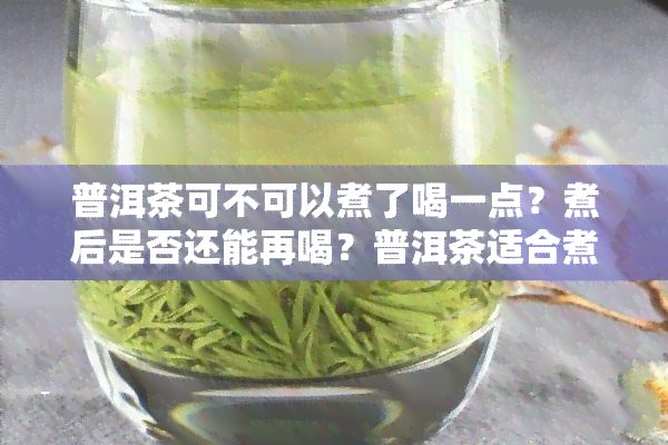 普洱茶可不可以煮了喝一点？煮后是否还能再喝？普洱茶适合煮着喝吗？