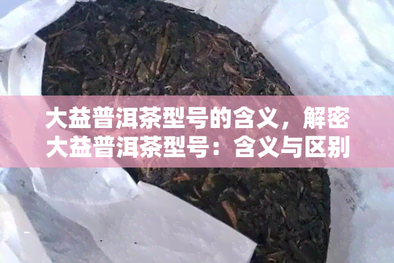 大益普洱茶型号的含义，解密大益普洱茶型号：含义与区别全解析