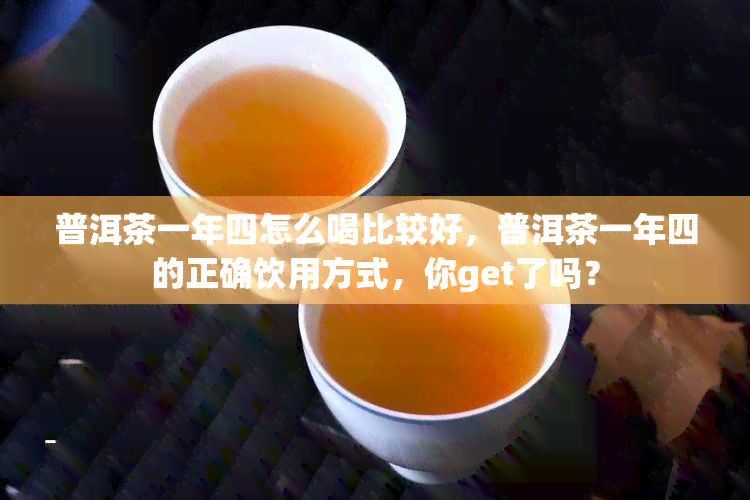 普洱茶一年四怎么喝比较好，普洱茶一年四的正确饮用方式，你get了吗？