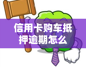 信用卡购车抵押逾期怎么处理，信用卡购车抵押逾期的处理方法