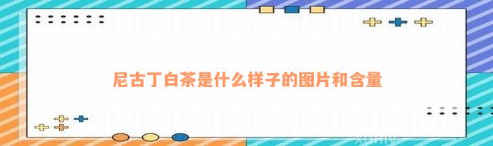 尼古丁白茶是什么样子的图片和含量