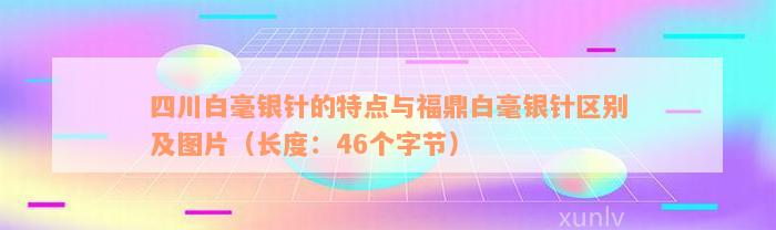 四川白毫银针的特点与福鼎白毫银针区别及图片（长度：46个字节）