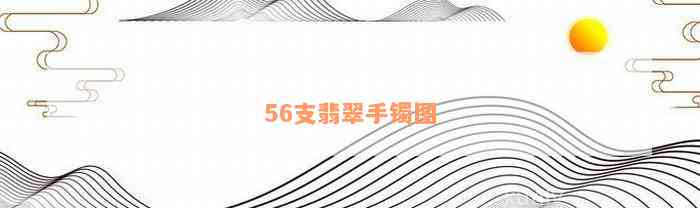 56支翡翠手镯图